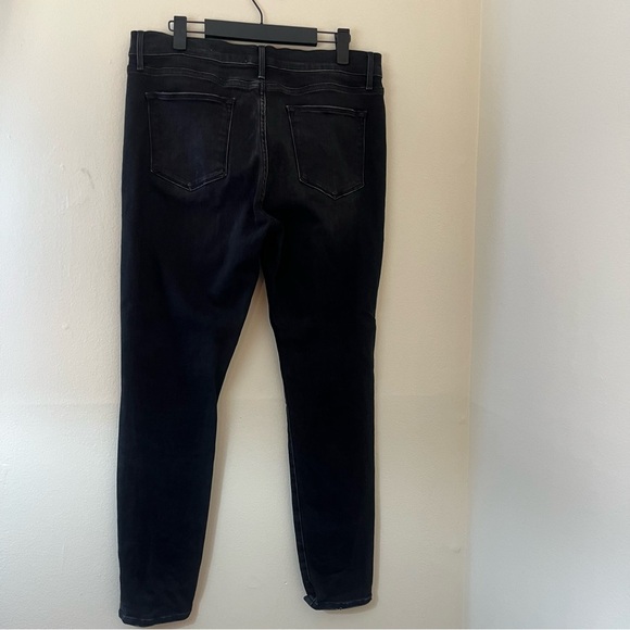 FRAME denim le high skinny jeans black gray size 31 / 12 - Picture 4 of 6